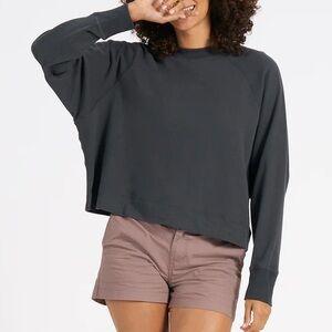 Vuori Sunnyside Crew Women's Lightweight Pullover Charcoal Small